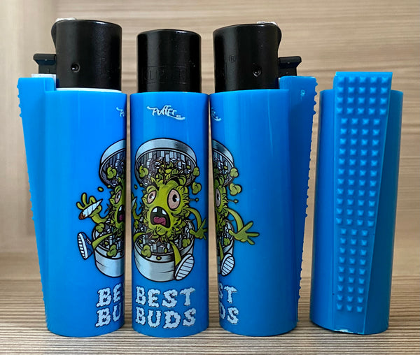 Best Buds Lente di Ingrandimento con luce LED, Grinder e Pipa in