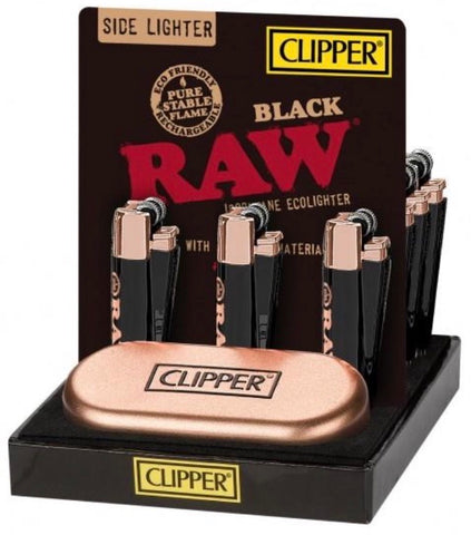 CLIPPER METAL RAW BLACK & GOLD ROSE
