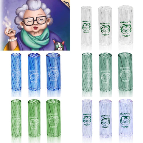 Grannys Glas Vortex Filtertip 3er Set, ø 8/10/12mm, L30mm