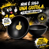 Ciotola rotonda in silicone, diametro circa 70 mm, colore nero (FUCKING)