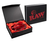 Posacenere in cristallo grezzo rubino