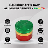 HAMMERCRAFT X RAW ALUMINIUM GRINDER 4 PARTS/63MM