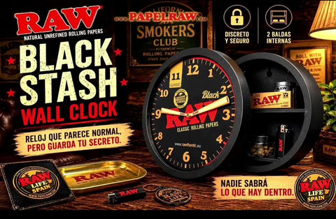 RAW BLACK Stash Clock