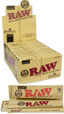 RAW Classic Connoisseur King Size Papier + Prerolled Filtertips