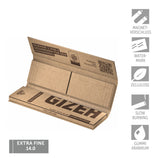 GIZEH Unbleached King Size Slim + Tips {4er Pack}