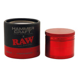 HAMMERCRAFT x RAW Aluminium Grinder 4parts/55mm RED