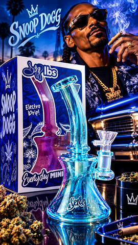Dogg lbs – Everyday Blue 5″ Electro Plated Rig Water Pipe