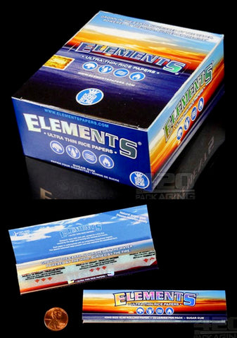 CARTINE ELEMENTS BLUE Lunghe King Size Slim In Carta Di Riso 25 - Foto 3