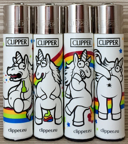 Mechero CLIPPER Classic Amazing Unicorn Rainbow 🦄
