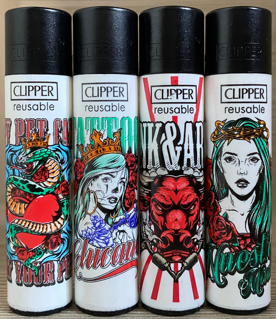 Accendino CLIPPER Large Hard Tattoo